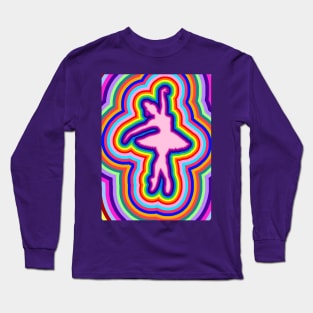 Echo of the Rainbow Ballerina Dance Aura Long Sleeve T-Shirt